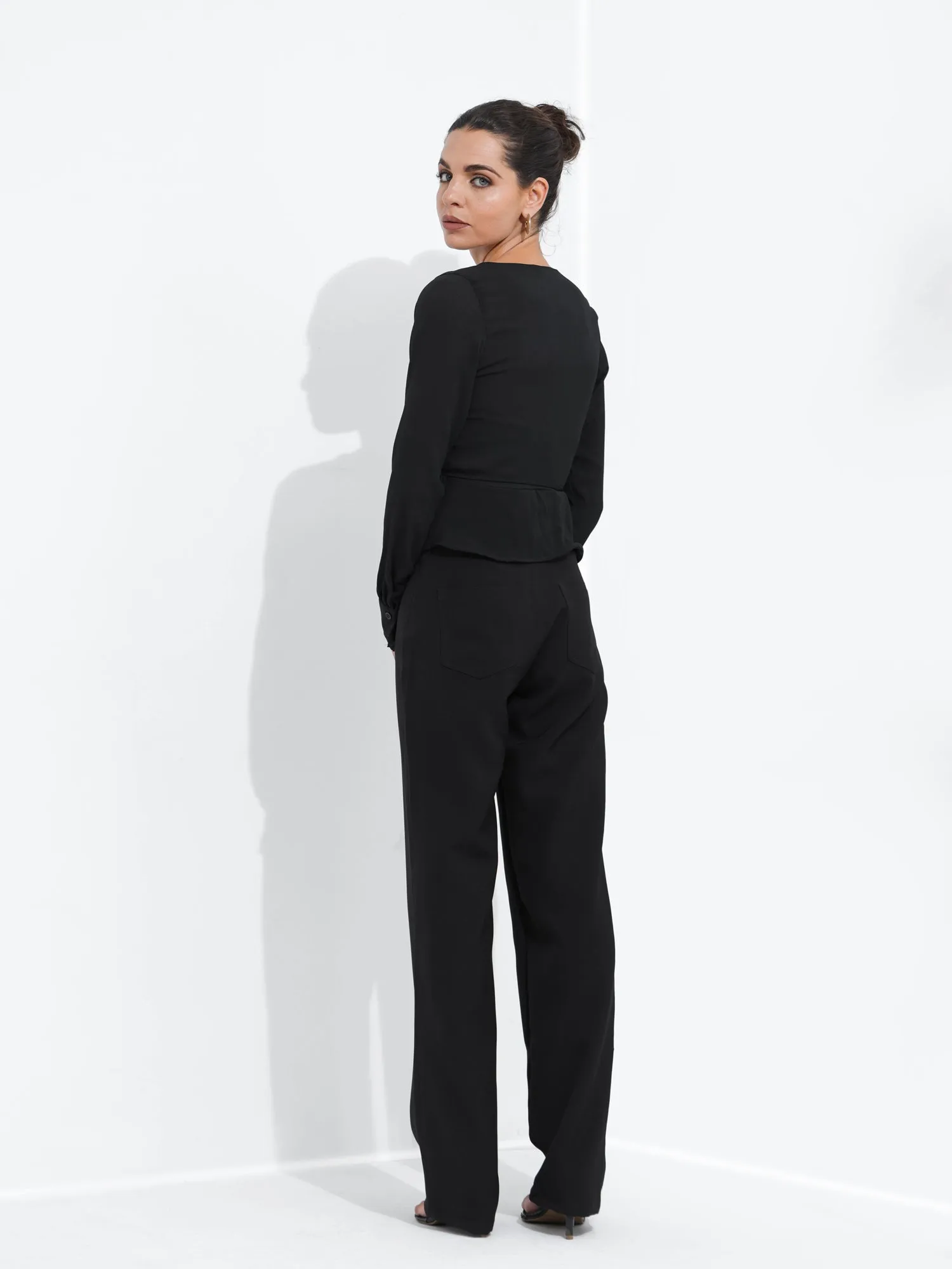 Long Sleeve Wrap Top