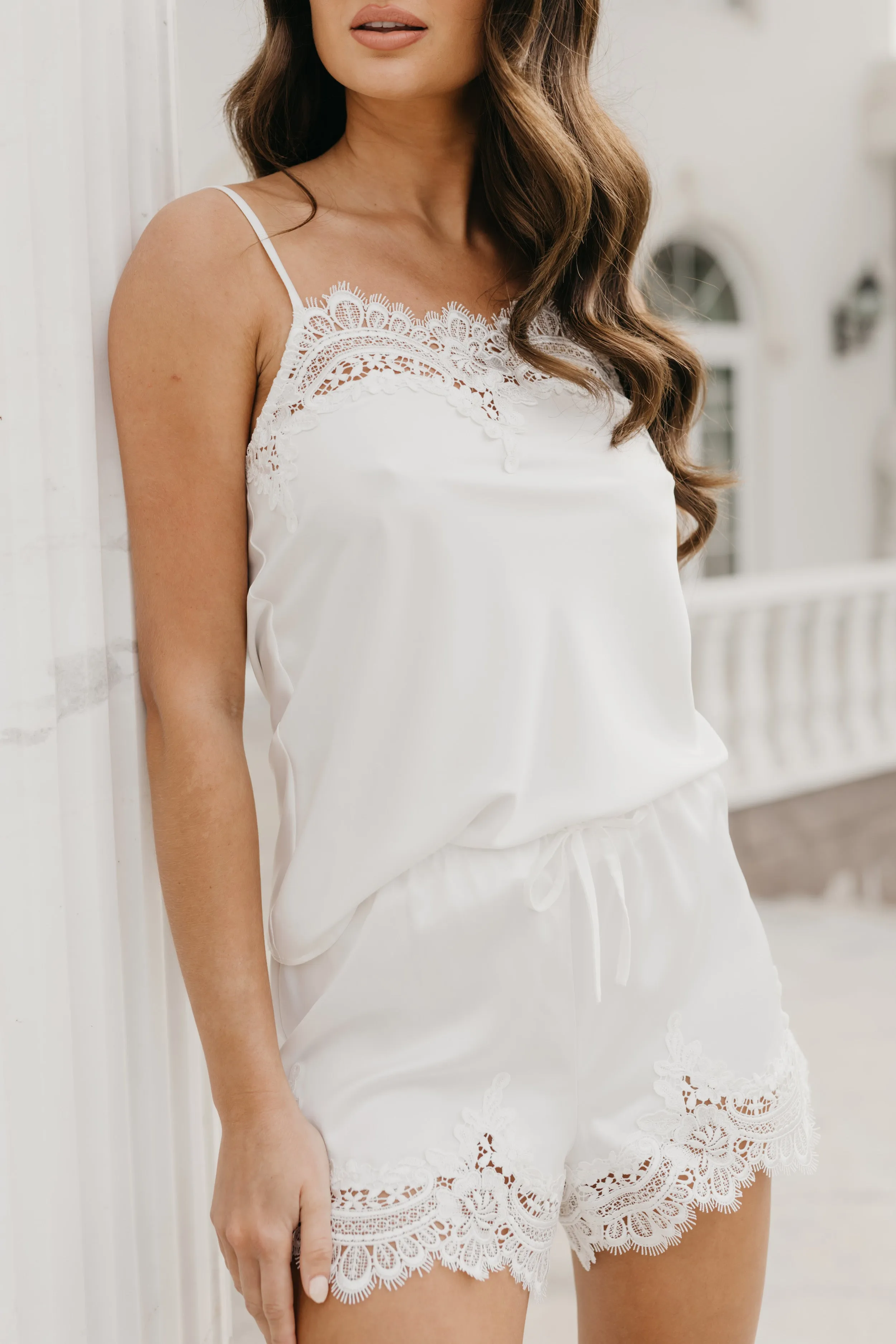 Lulu Lace Trim Bridal Set