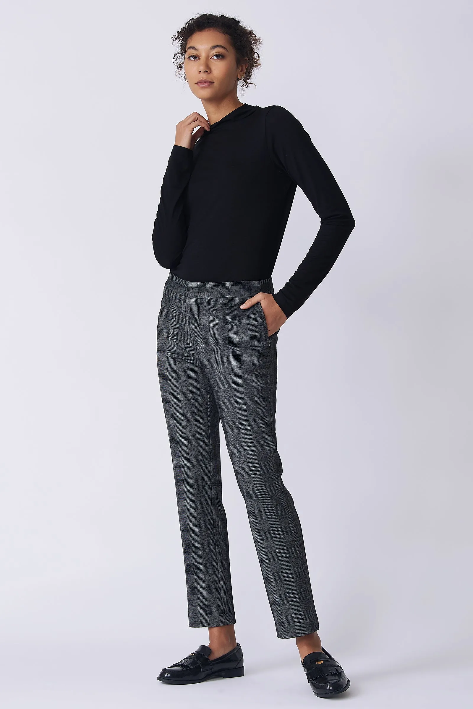 Madison Pant - Black Plaid
