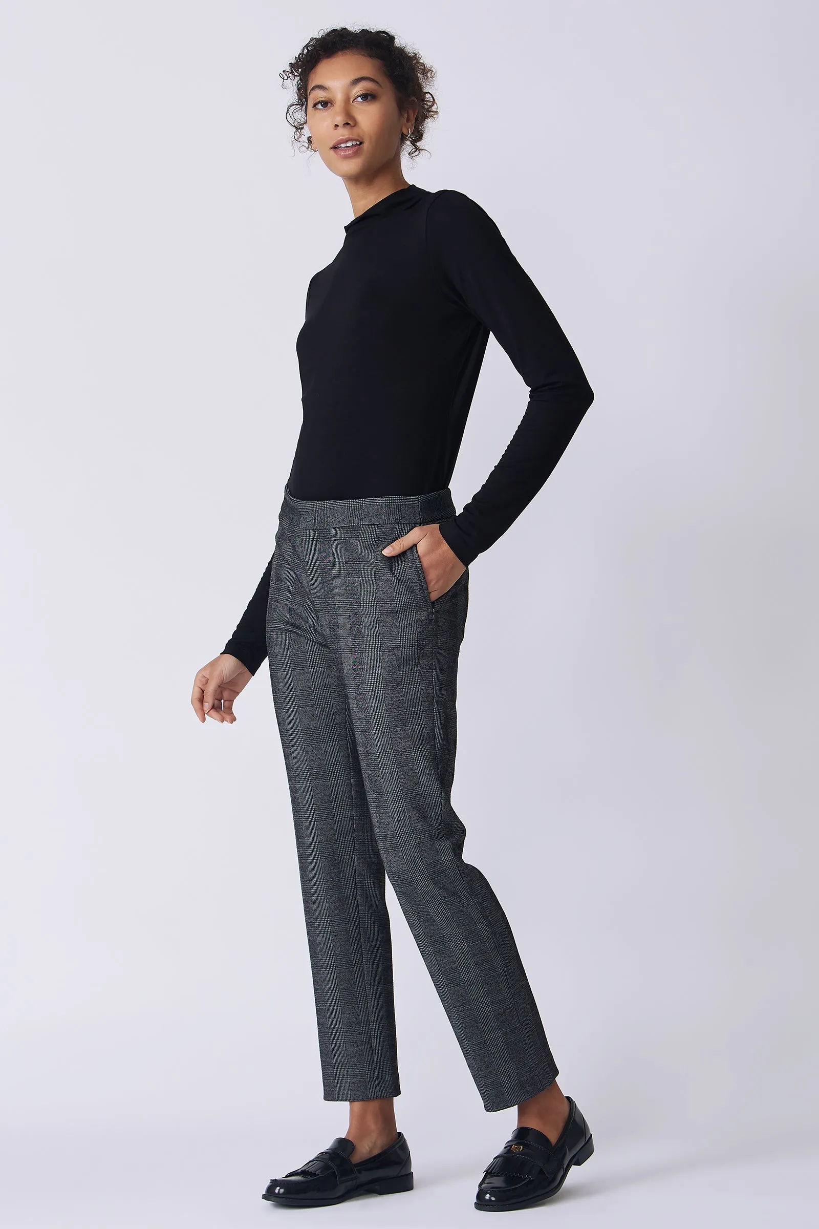 Madison Pant - Black Plaid