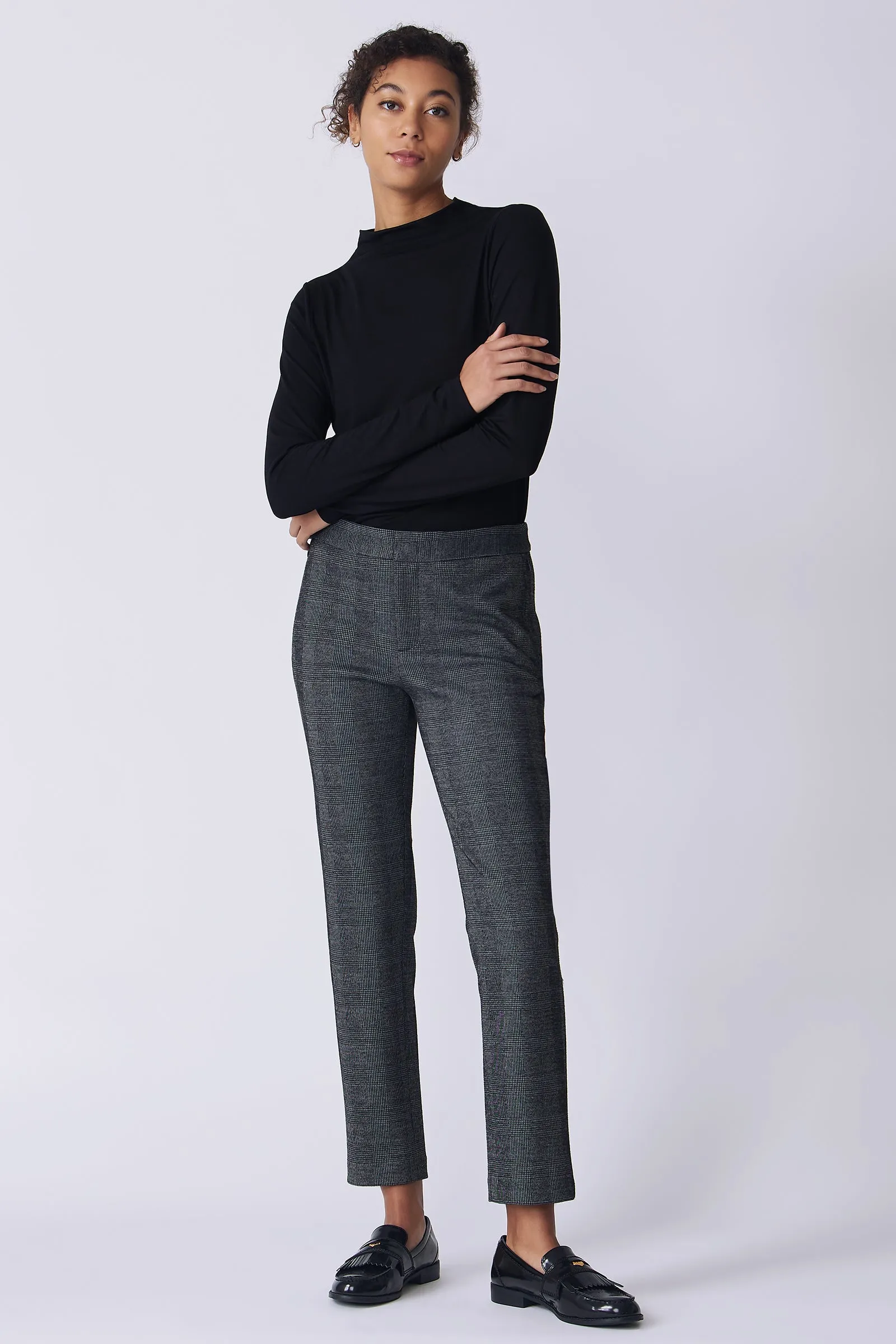 Madison Pant - Black Plaid