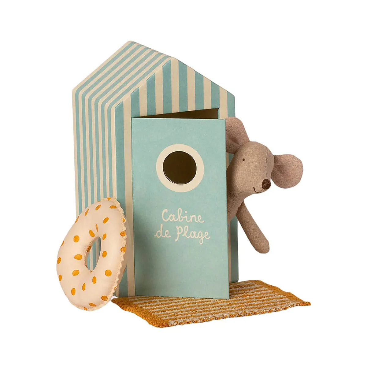 Maileg Beach Mouse, Little Brother in Cabin De Plage