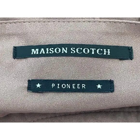 Maison Scotch Mini Skirt Small Pink Ruffled Romantic Swiftie Fairy Regency