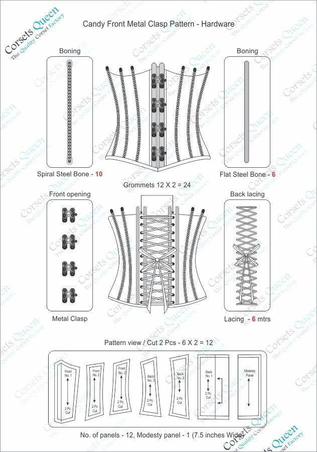 Marion Brocade Underbust Corset