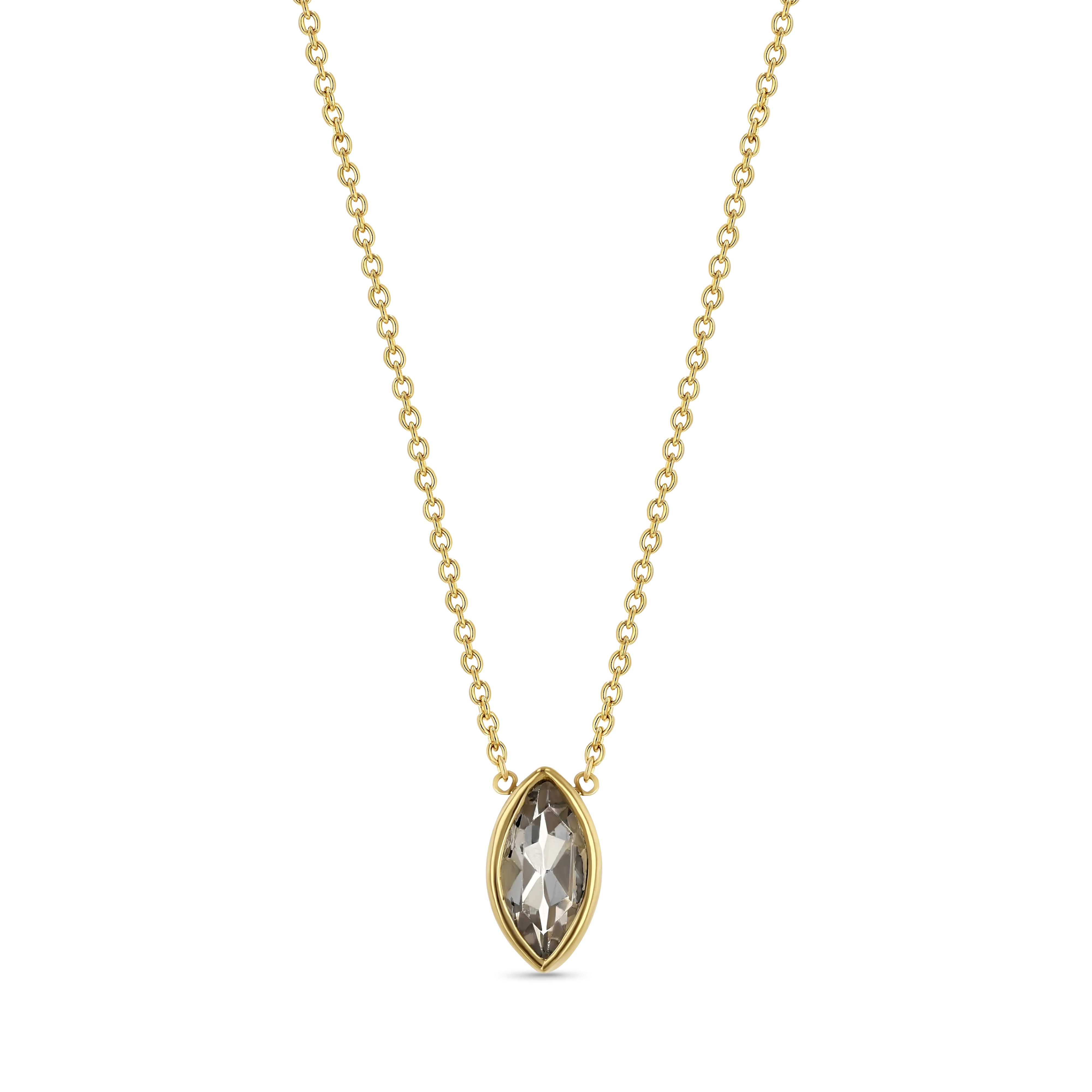 Marquise Morganite Necklace
