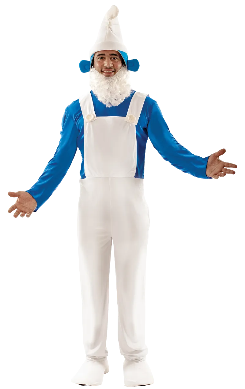 Mens Blue Gnome Costume