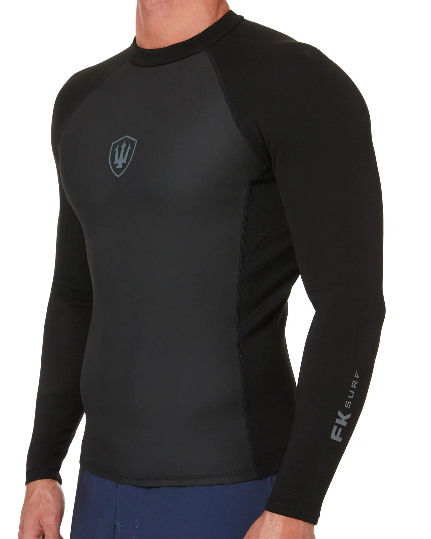 Mens L/S Neoprene 1.5mm Zip Vest