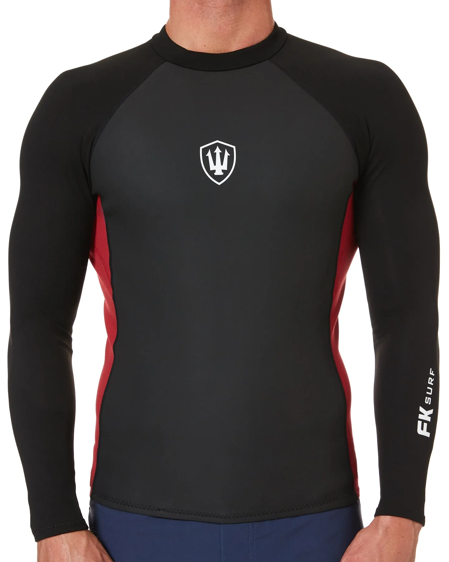Mens L/S Neoprene 1.5mm Zip Vest
