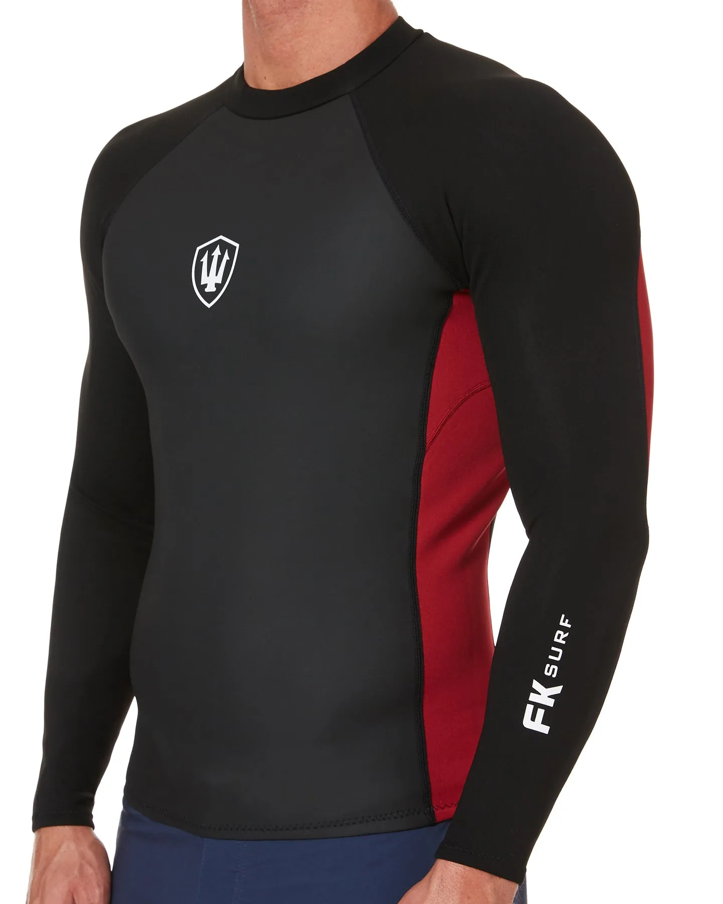 Mens L/S Neoprene 1.5mm Zip Vest