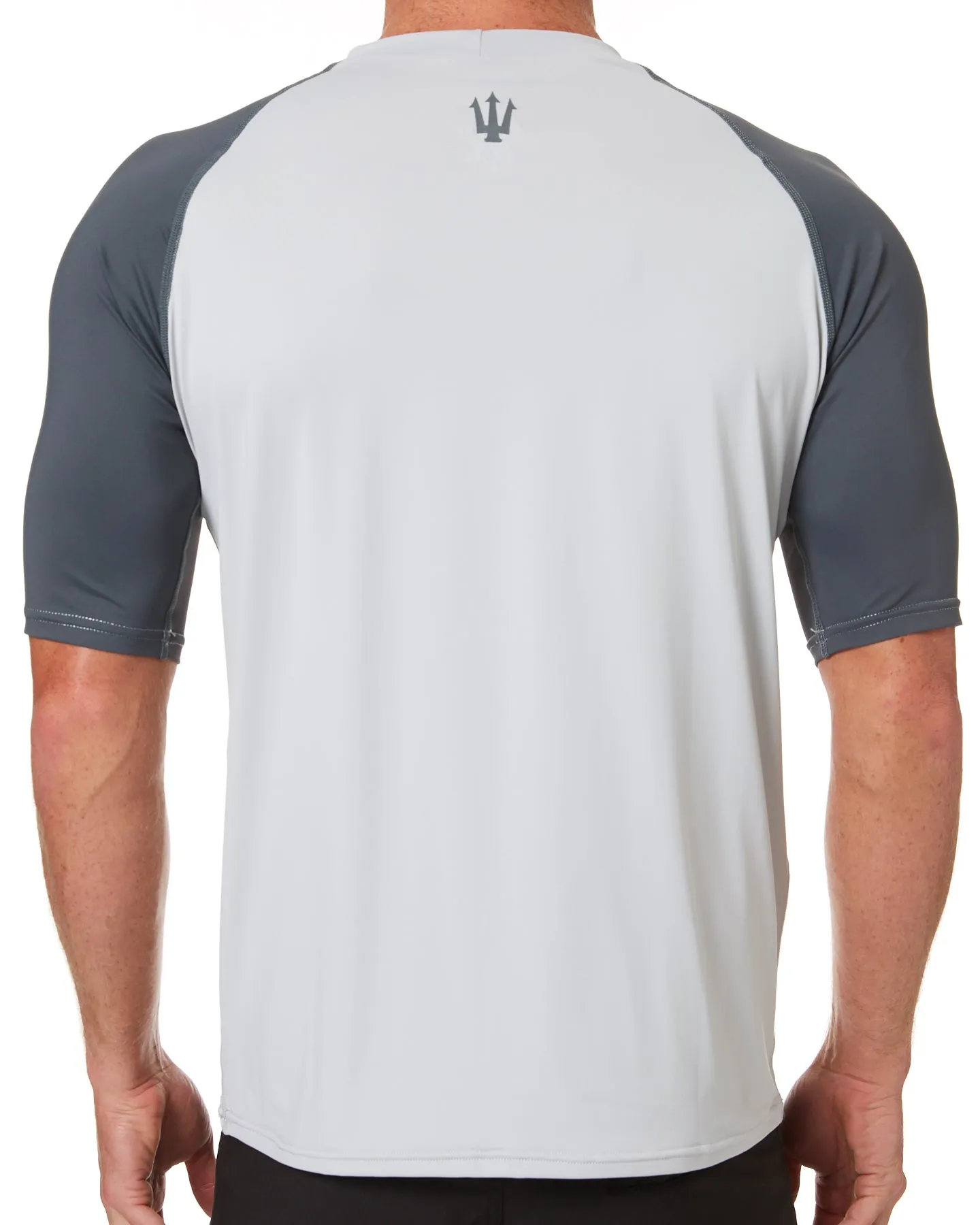 Mens S/S 2 Tone Relaxed Fit Rash Shirt