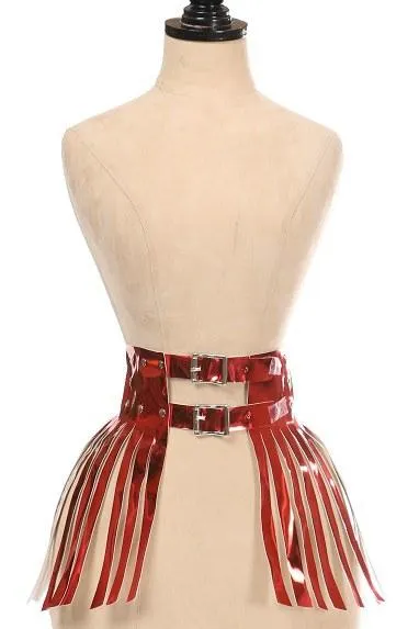 Metallic Fringe Skirt