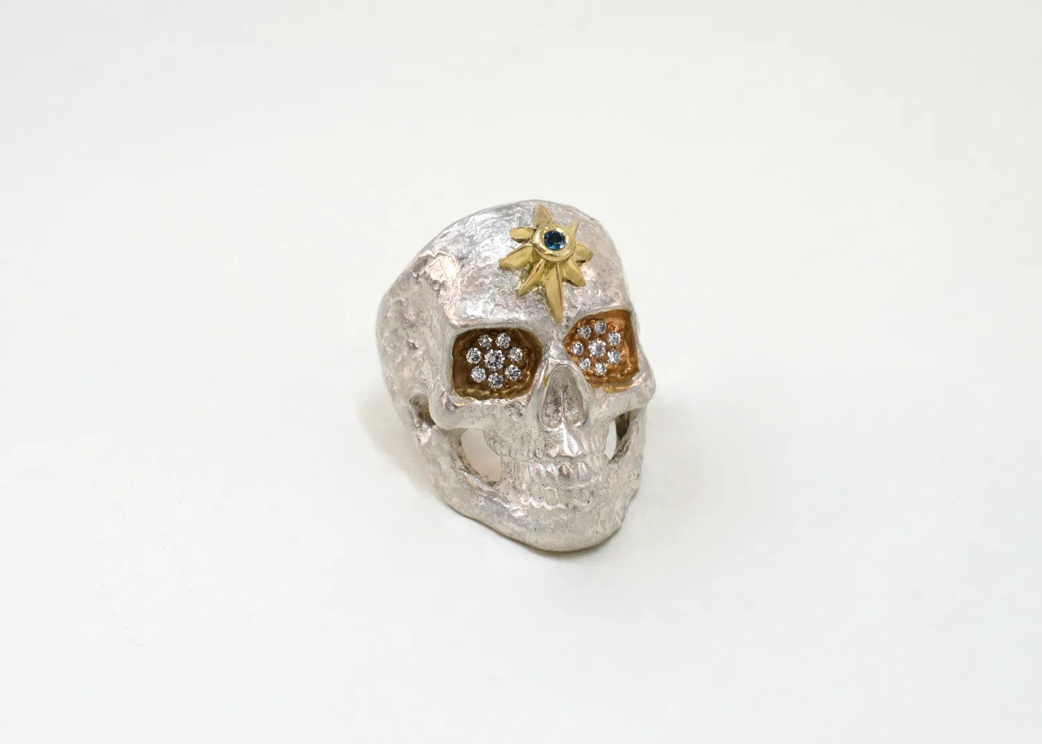 Metanoia Diamond Skull Ring