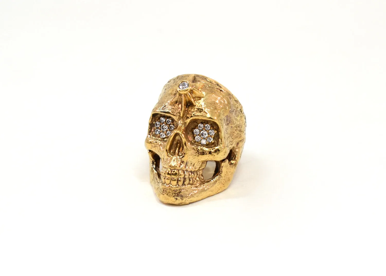 Metanoia Diamond Skull Ring