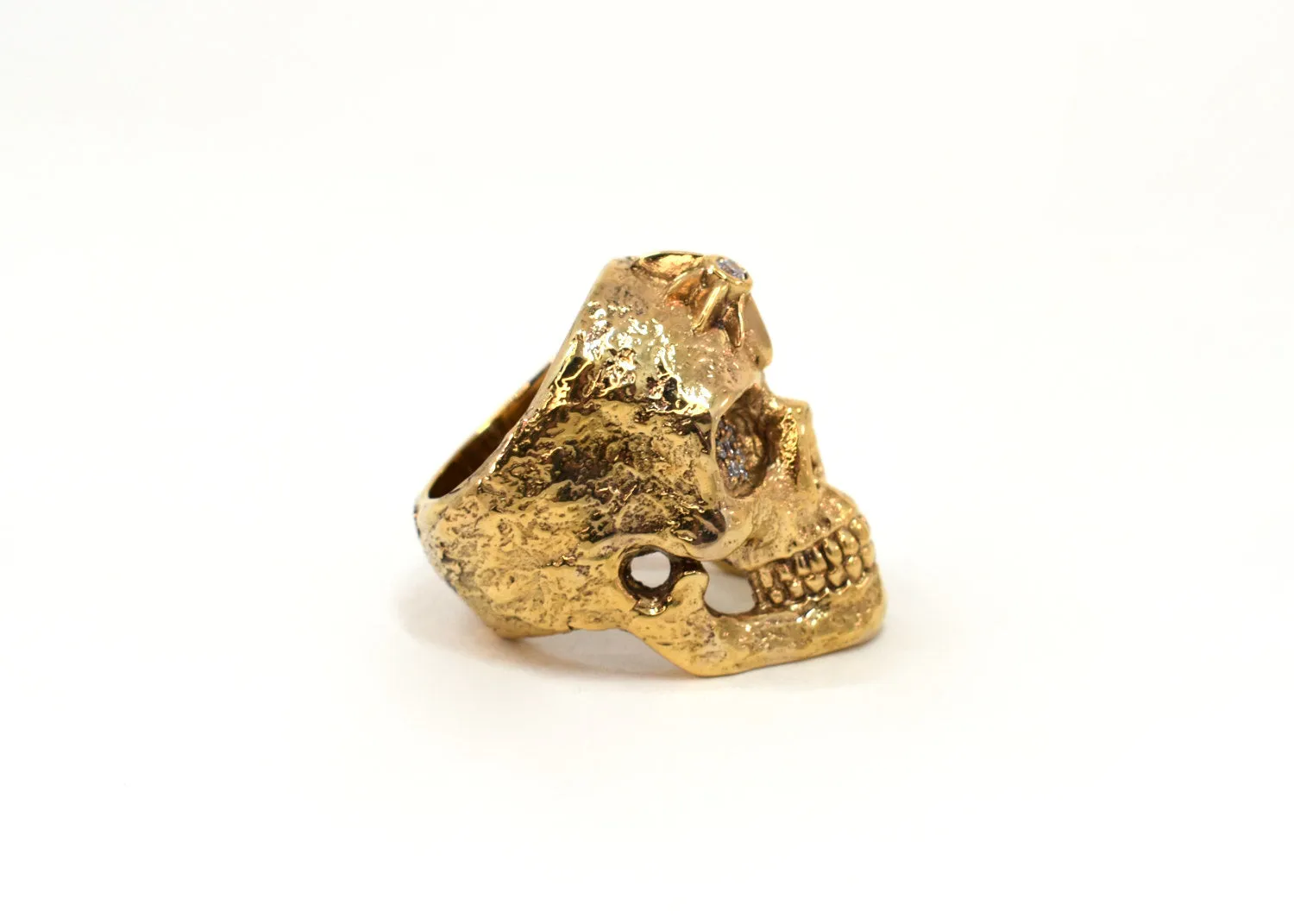Metanoia Diamond Skull Ring