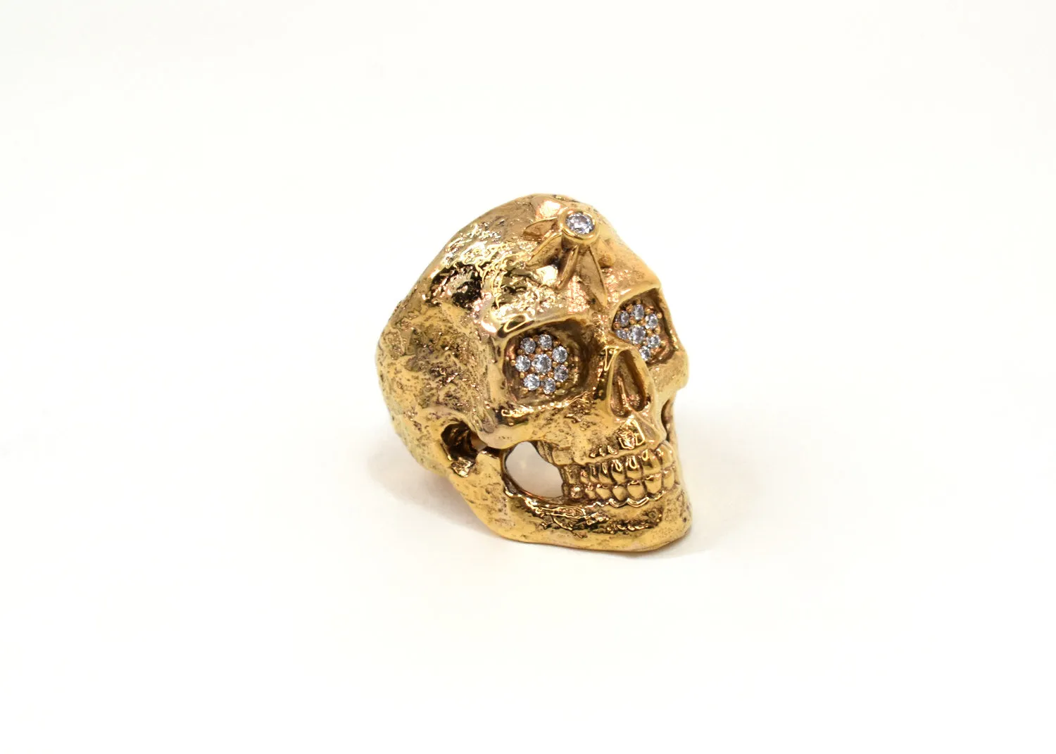 Metanoia Diamond Skull Ring