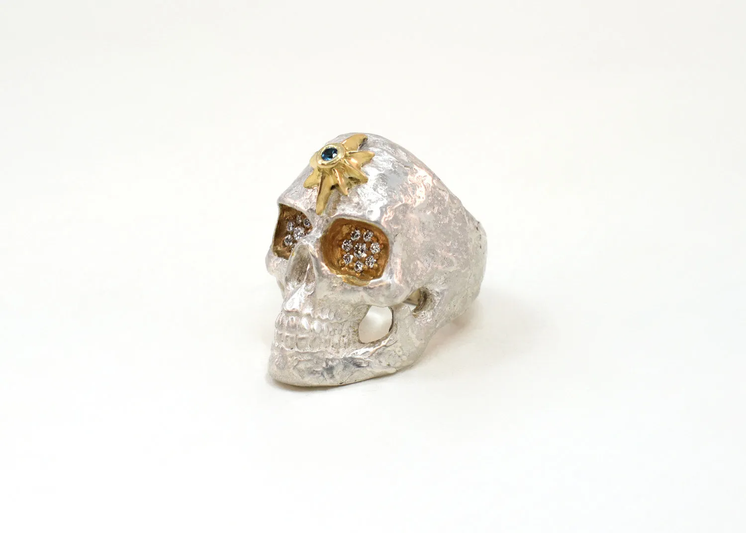 Metanoia Diamond Skull Ring