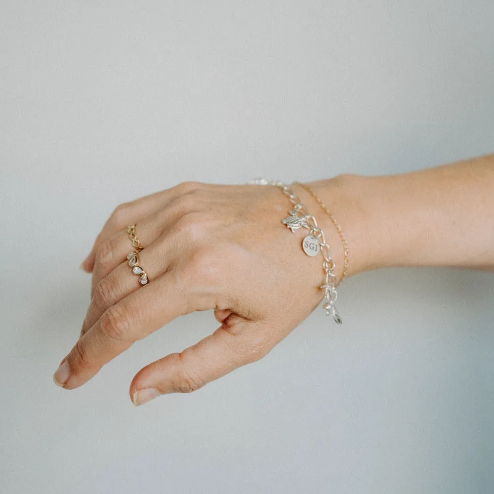 Mexico Beach Charm in Silver