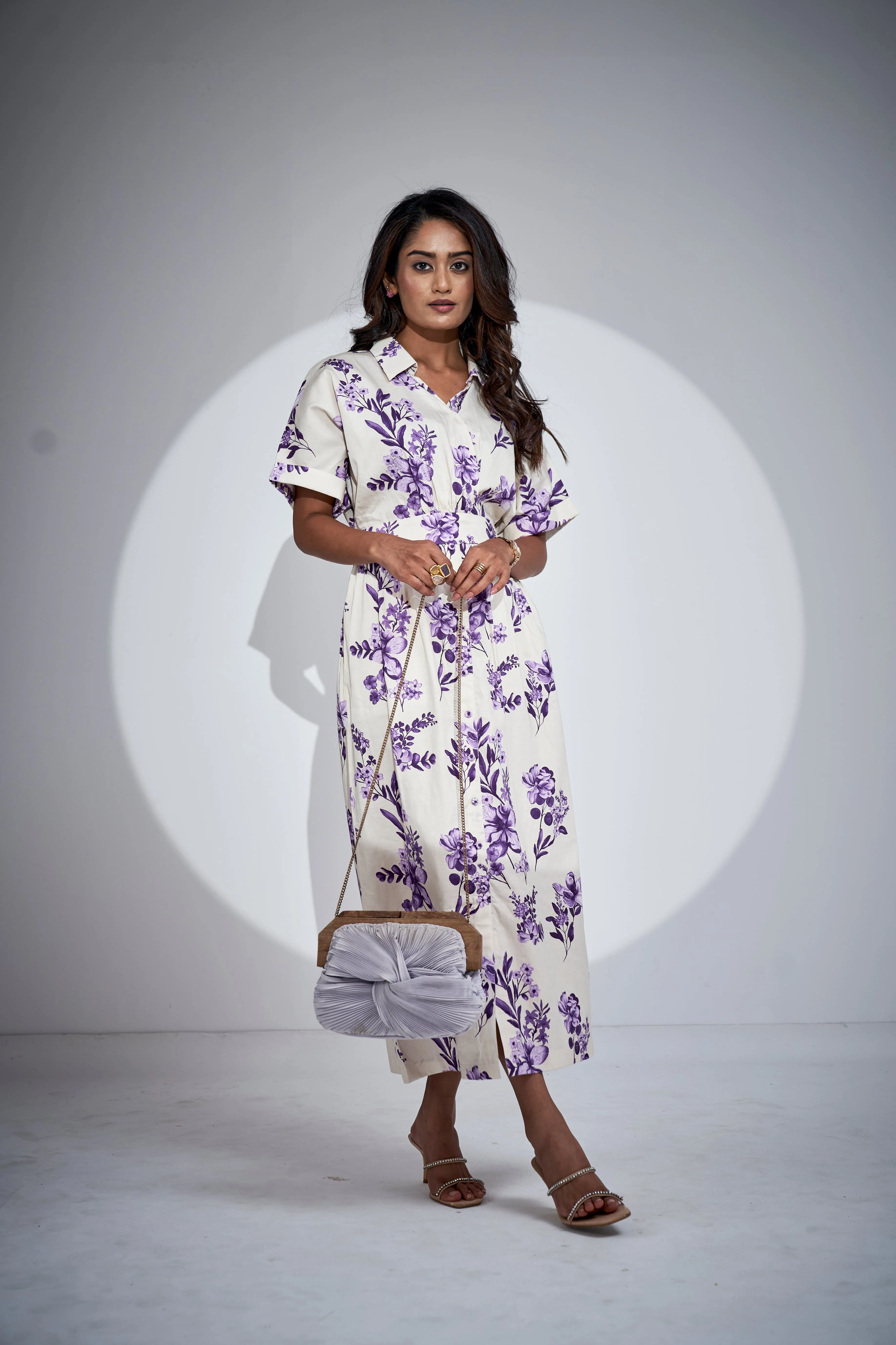 Midi Waterless Printed Dress