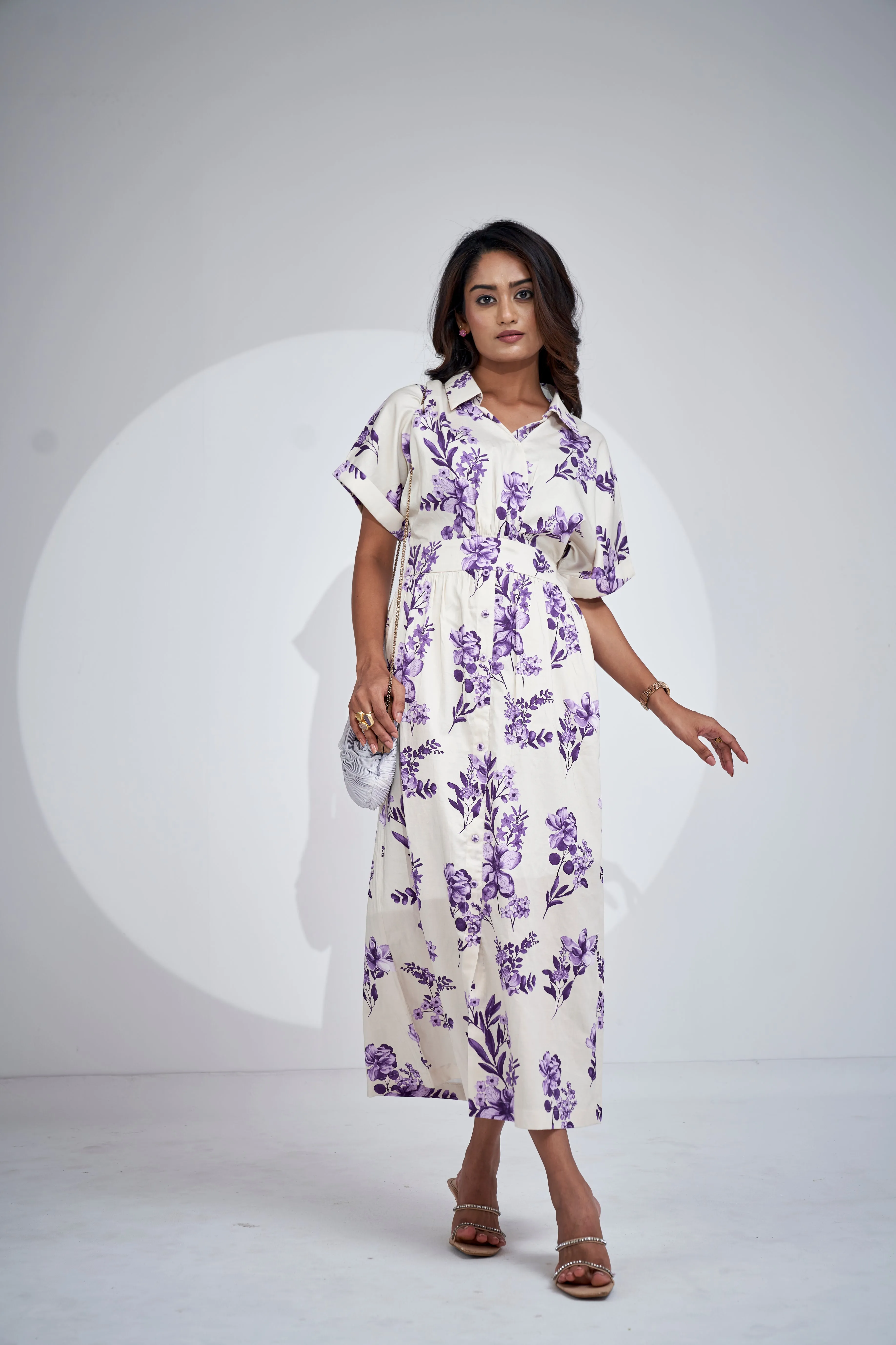 Midi Waterless Printed Dress