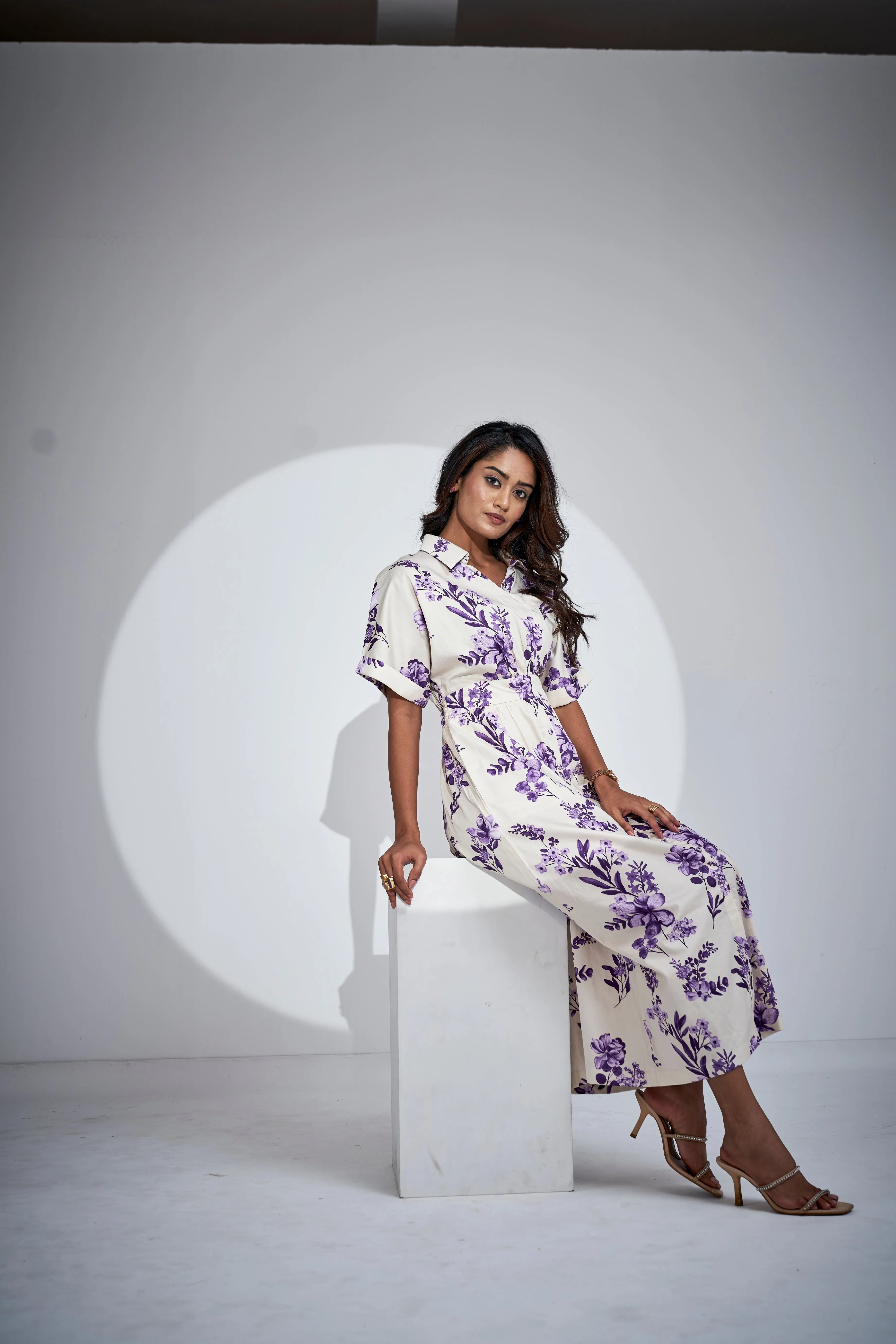 Midi Waterless Printed Dress