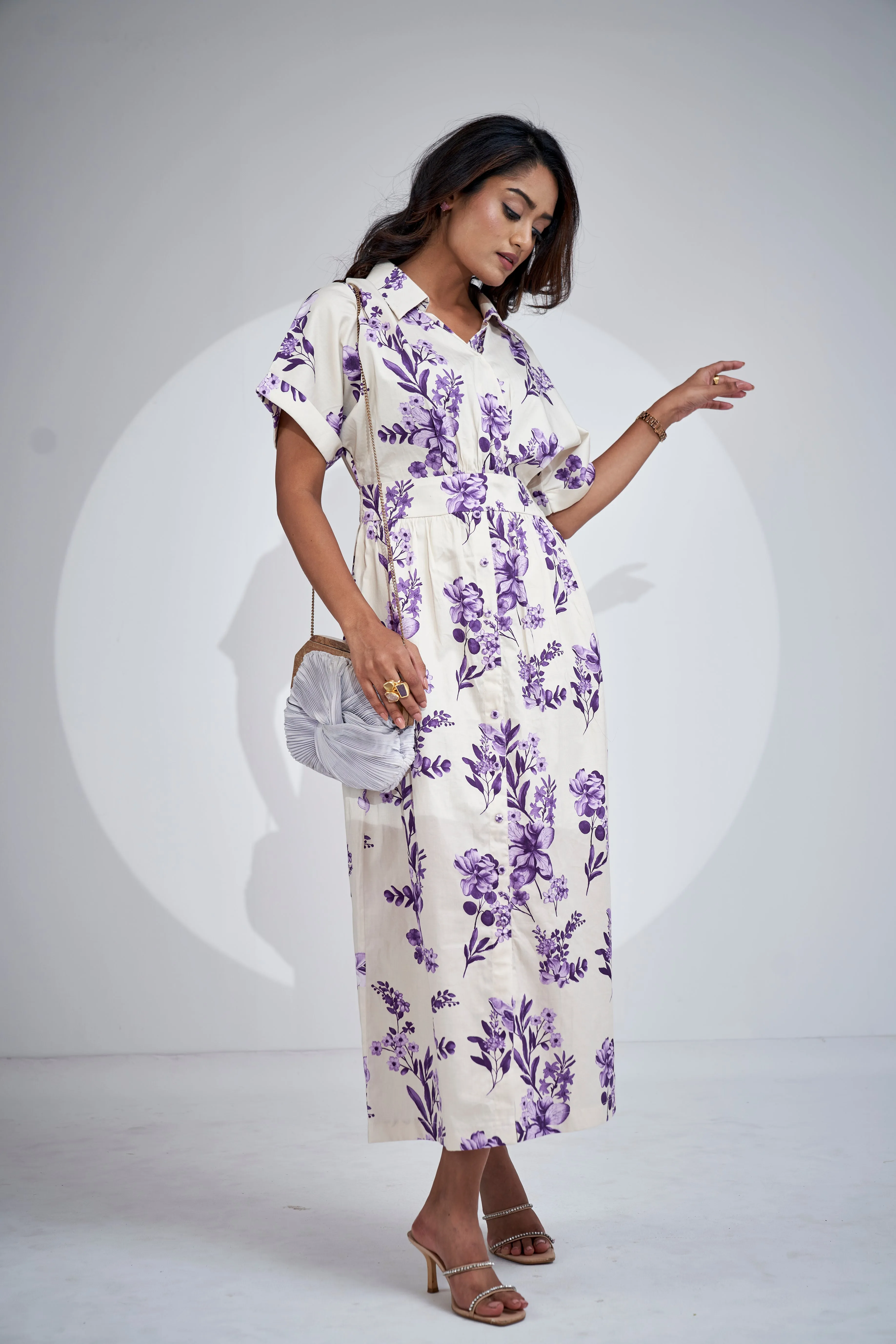 Midi Waterless Printed Dress