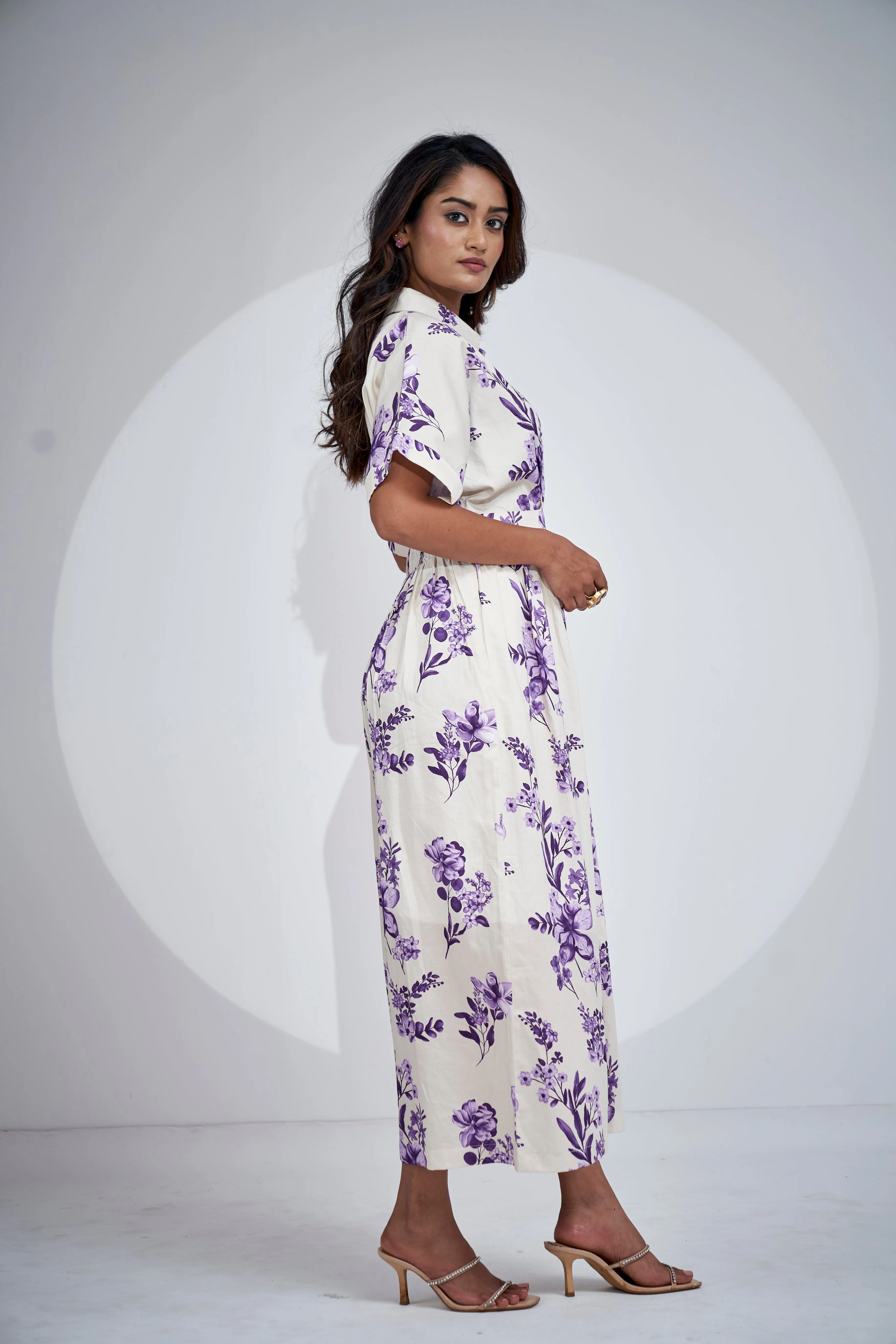Midi Waterless Printed Dress