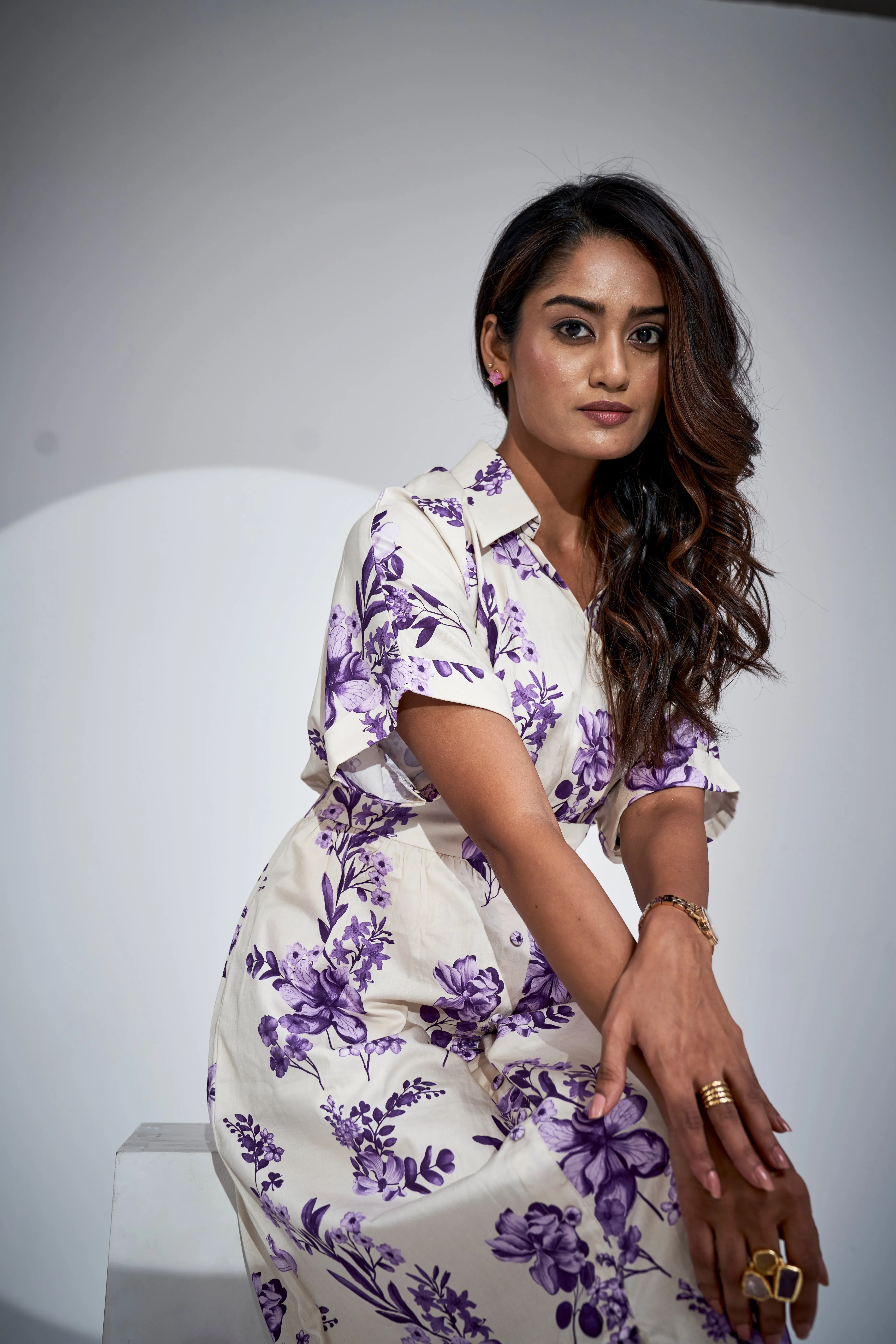 Midi Waterless Printed Dress