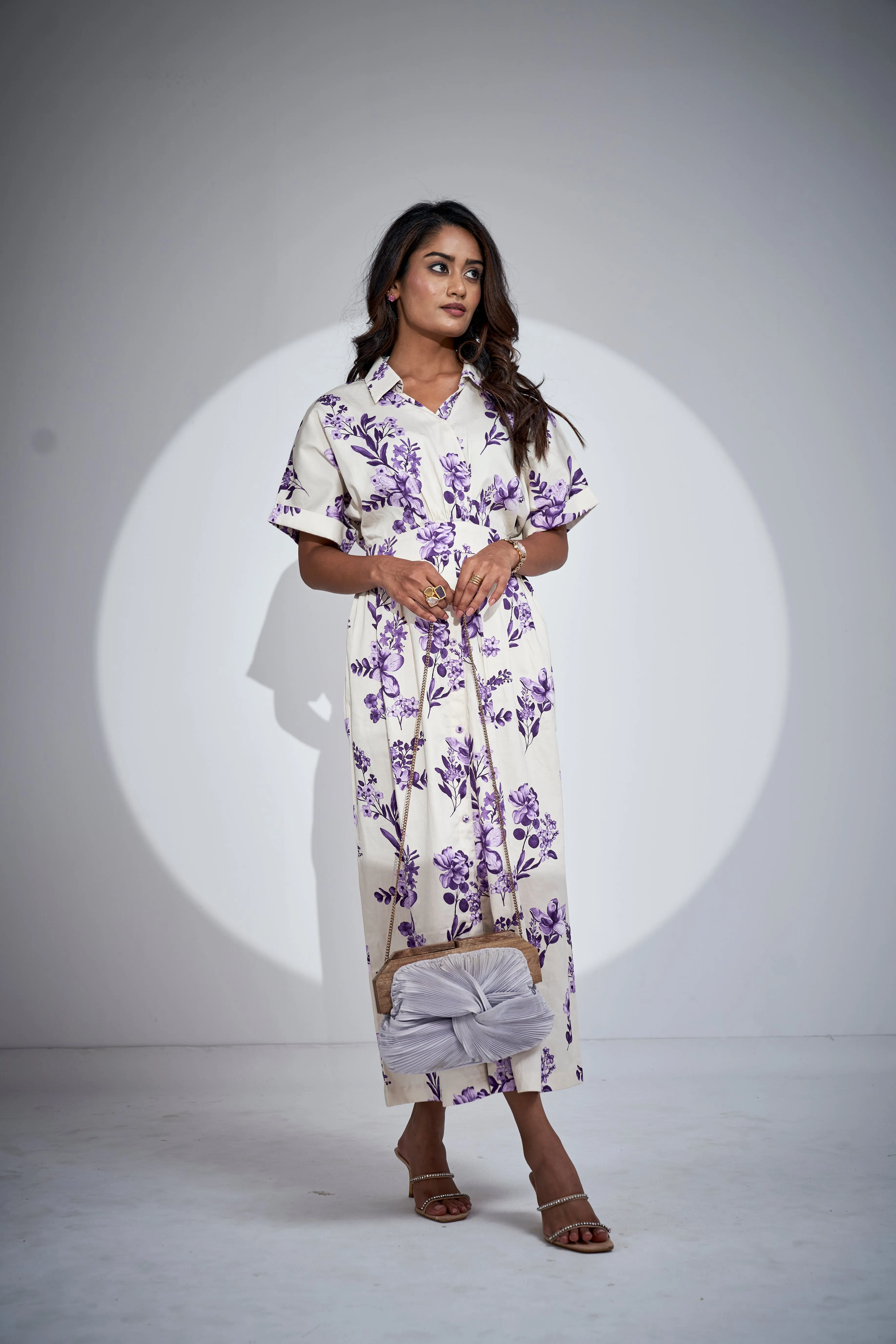 Midi Waterless Printed Dress