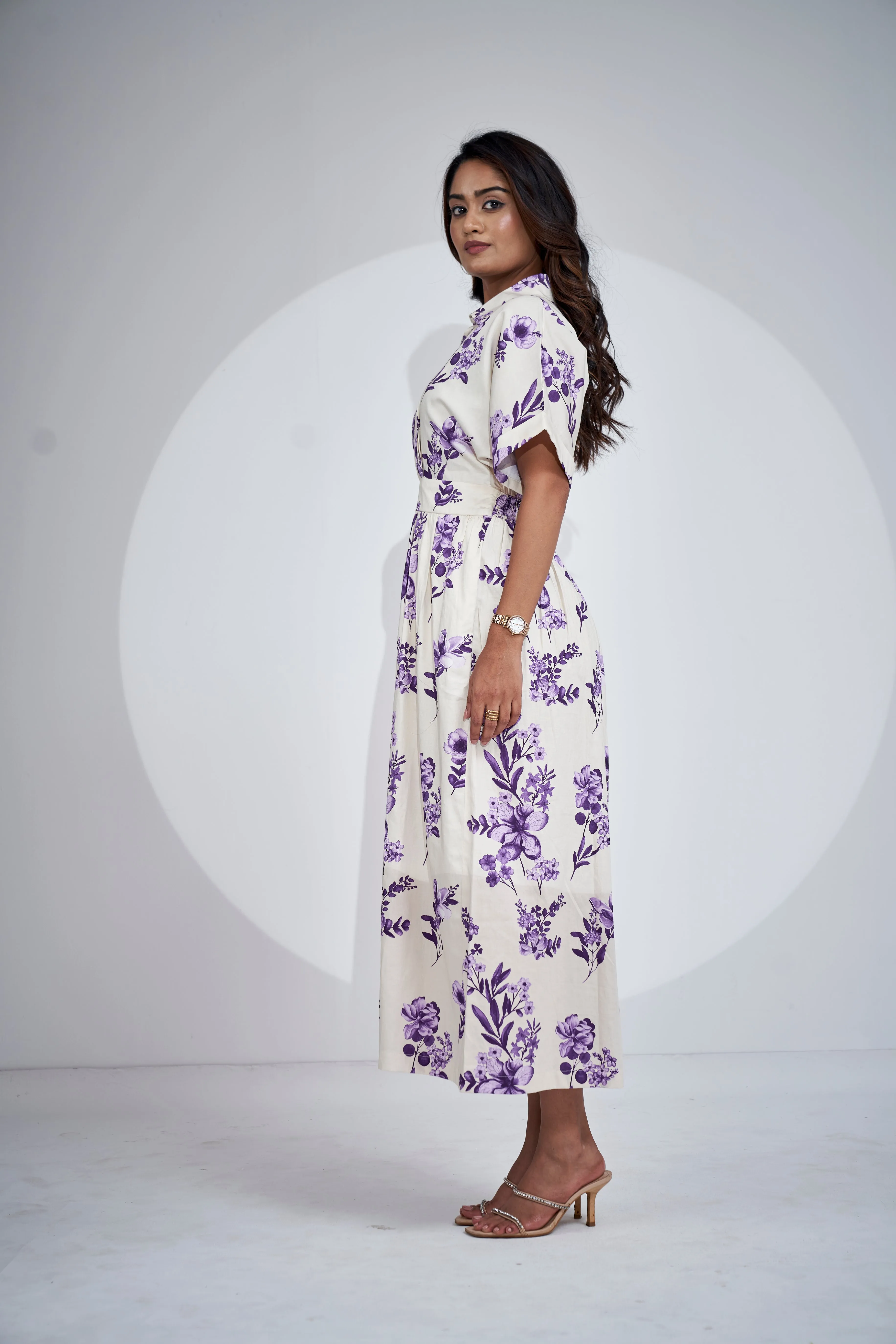 Midi Waterless Printed Dress
