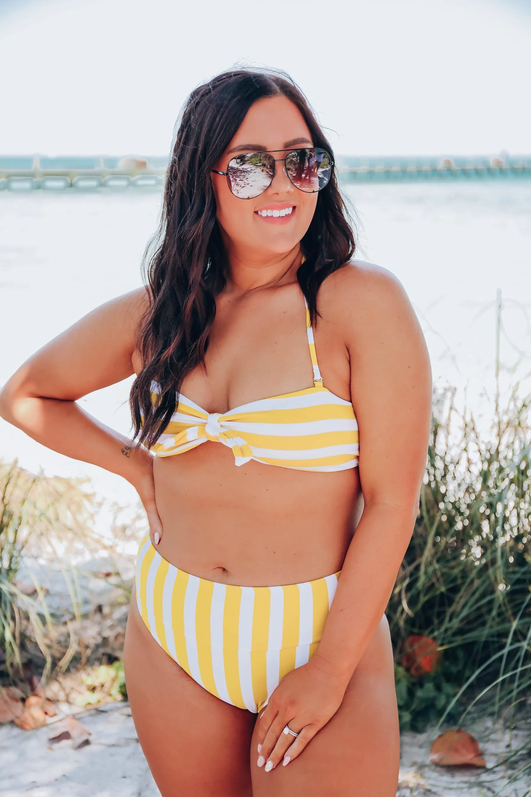 *Model* Treasure Bay Bikini Two Piece Set - Yellow - Size Medium - Final Sale