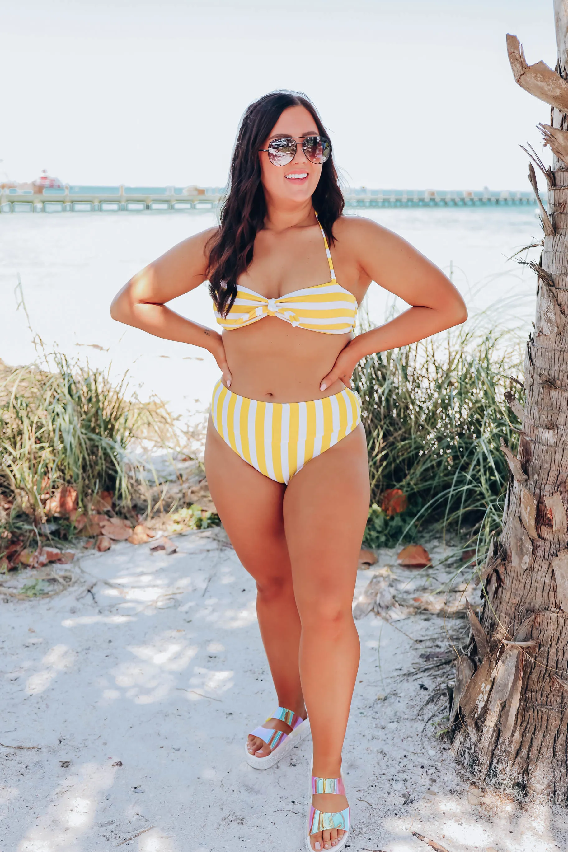 *Model* Treasure Bay Bikini Two Piece Set - Yellow - Size Medium - Final Sale