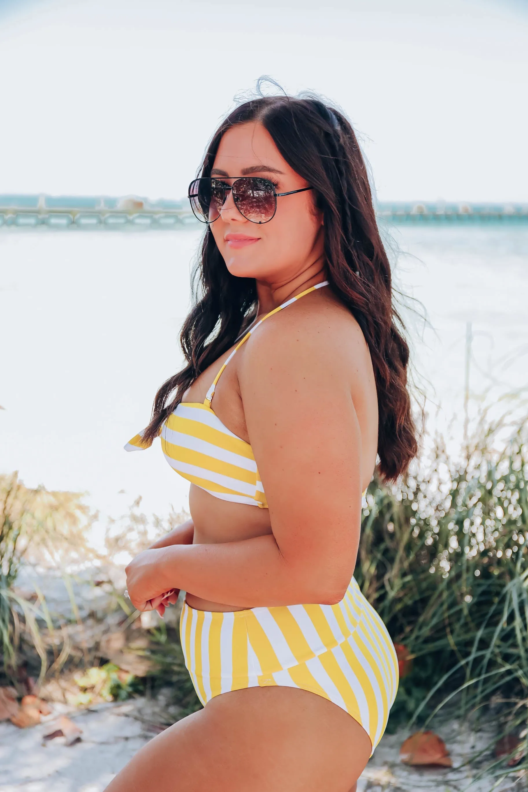 *Model* Treasure Bay Bikini Two Piece Set - Yellow - Size Medium - Final Sale