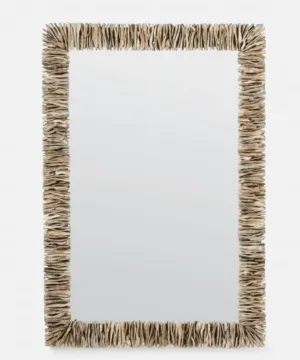 Montego Stacked Oyster Shell Mirror