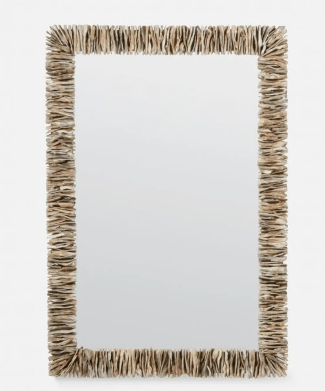 Montego Stacked Oyster Shell Mirror