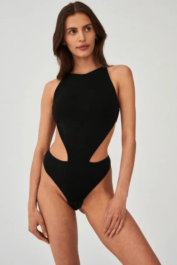 Naked Instinct Bodysuit - Black