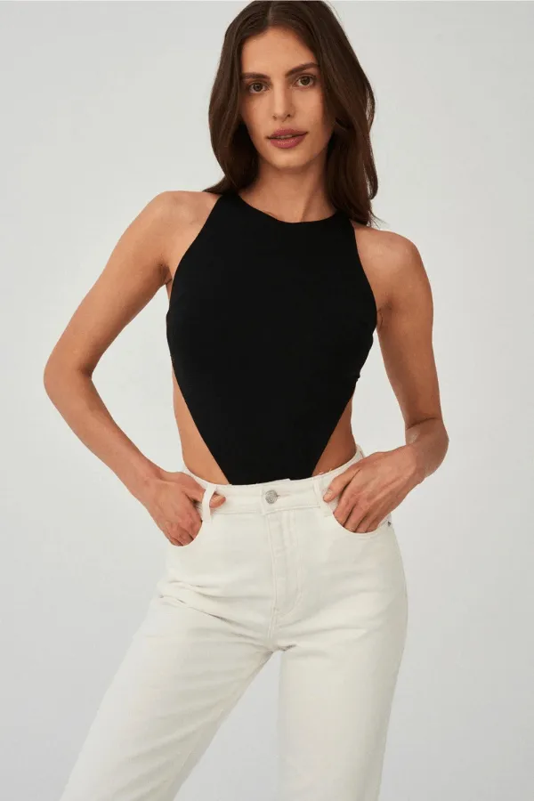 Naked Instinct Bodysuit - Black