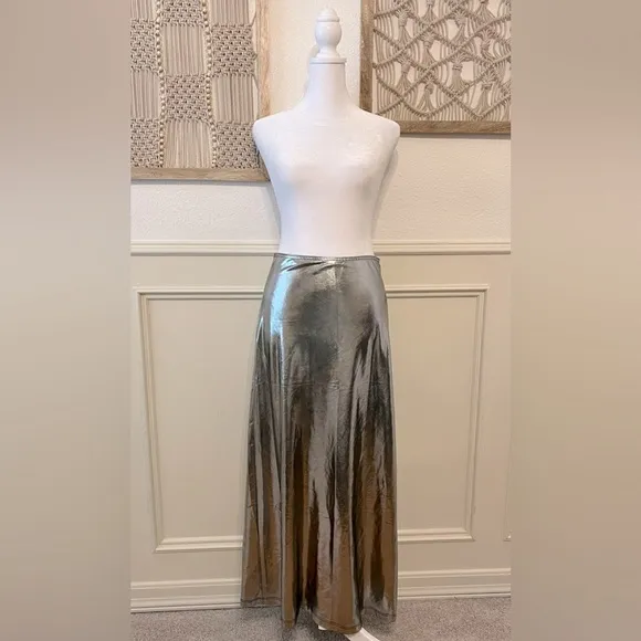 NEW - Metallic Midi Festival Skirt