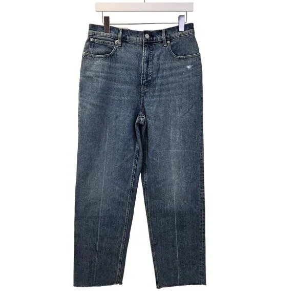 NWT Everlane The Way High Jeans in Distressed Wash Size 29 Long