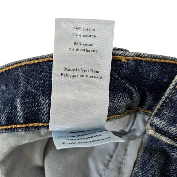 NWT Everlane The Way High Jeans in Distressed Wash Size 29 Long