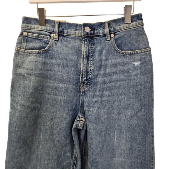 NWT Everlane The Way High Jeans in Distressed Wash Size 29 Long