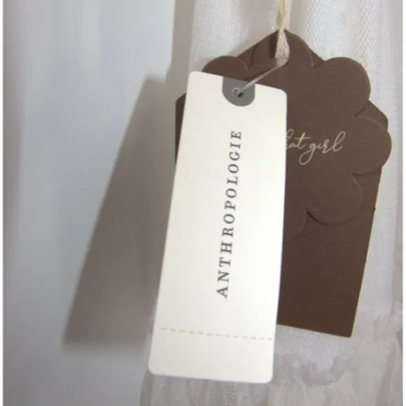 NWT Anthropologie White Forever That Girl Tiered Midi/Maxi/Midaxi Skirt Size XL