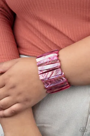 Paparazzi - Beach Blast - Red Bracelet