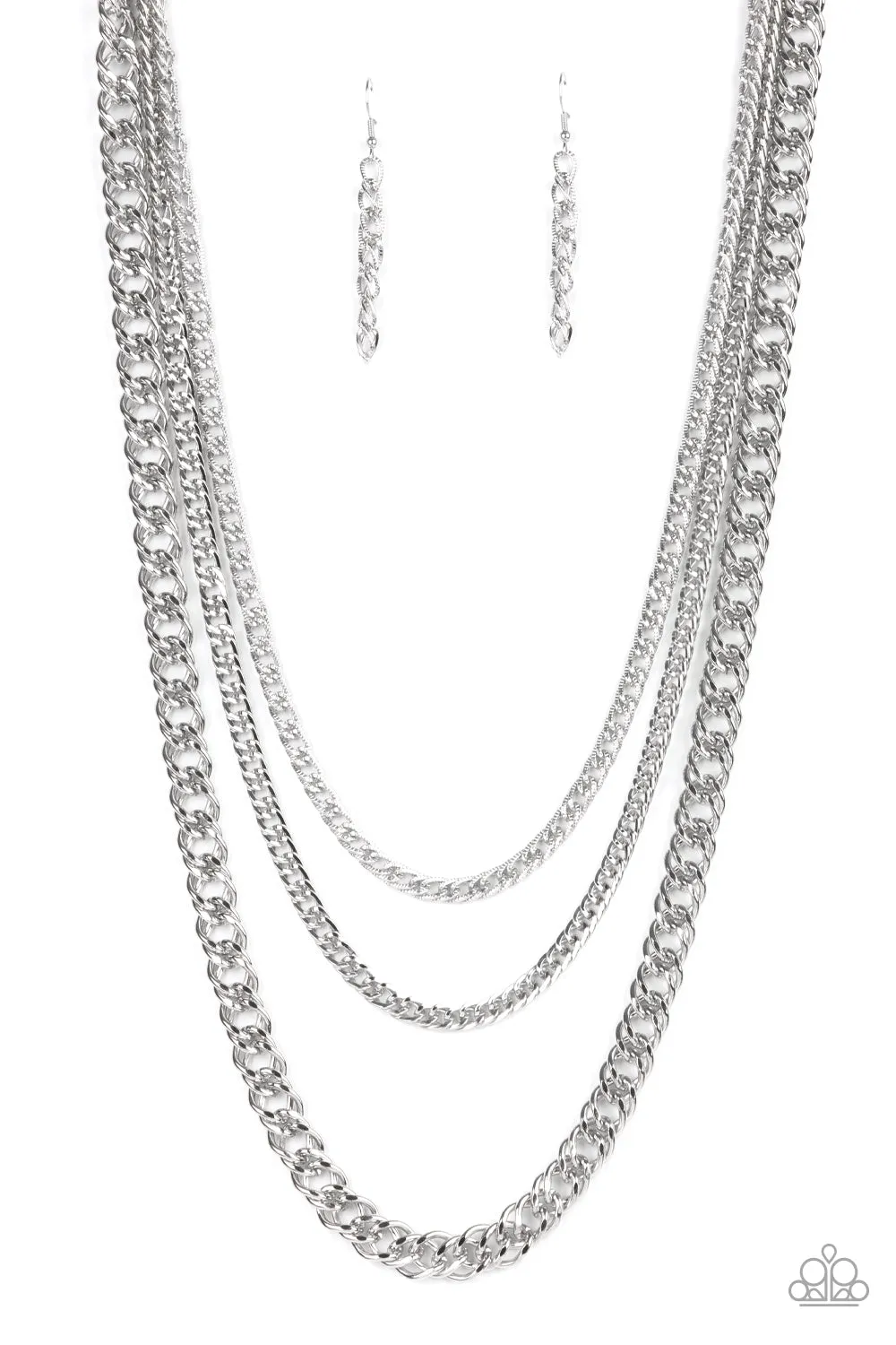 Paparazzi - Chain of Champions - Silver Necklace
