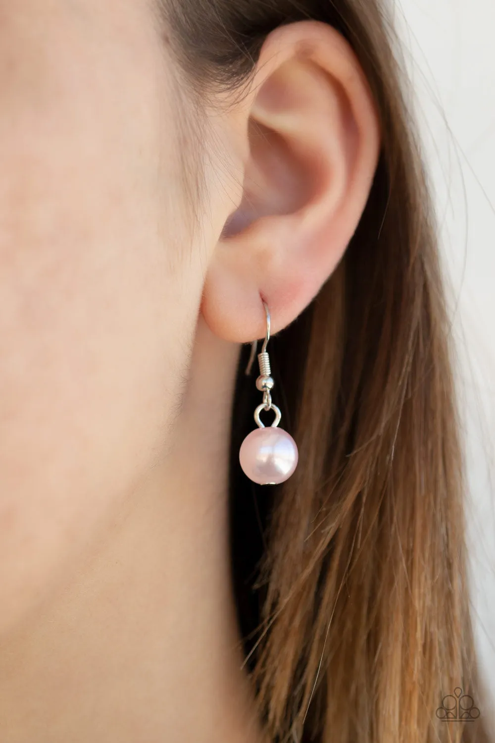 Paparazzi - City Celebrity - Pink Pearl Necklace