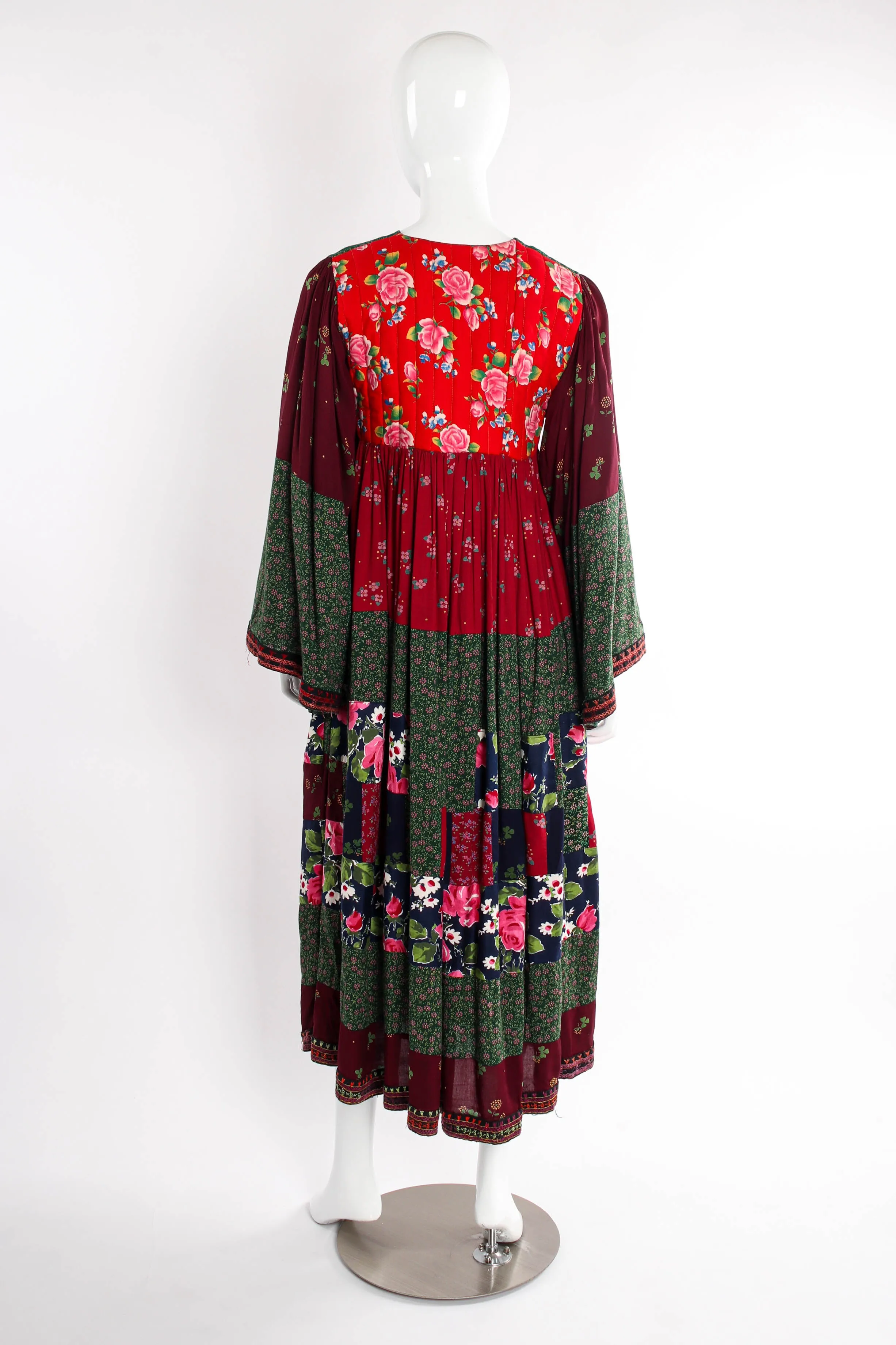 Patchwork Peasant Dress