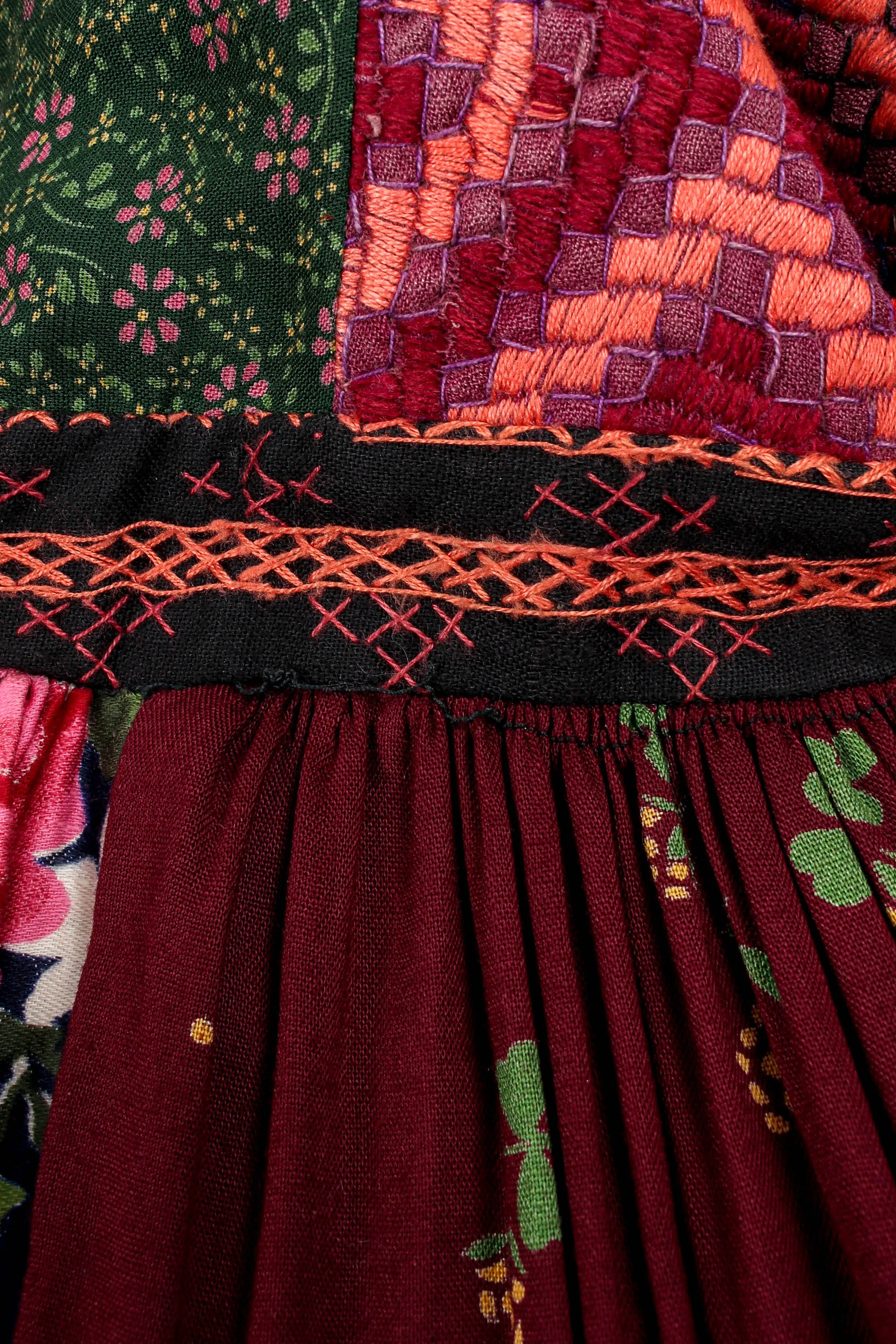 Patchwork Peasant Dress