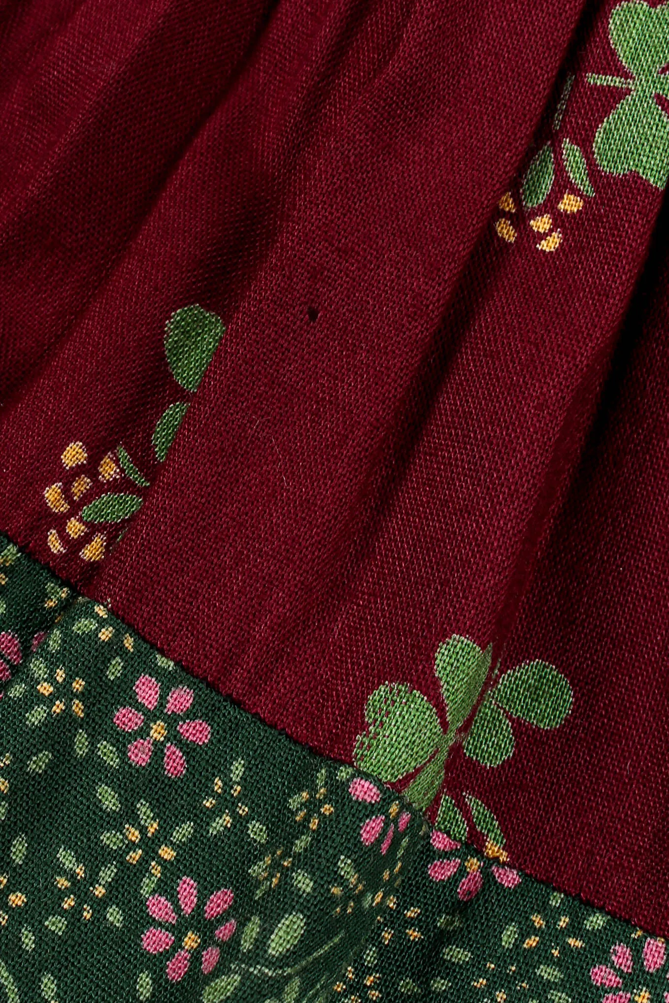 Patchwork Peasant Dress