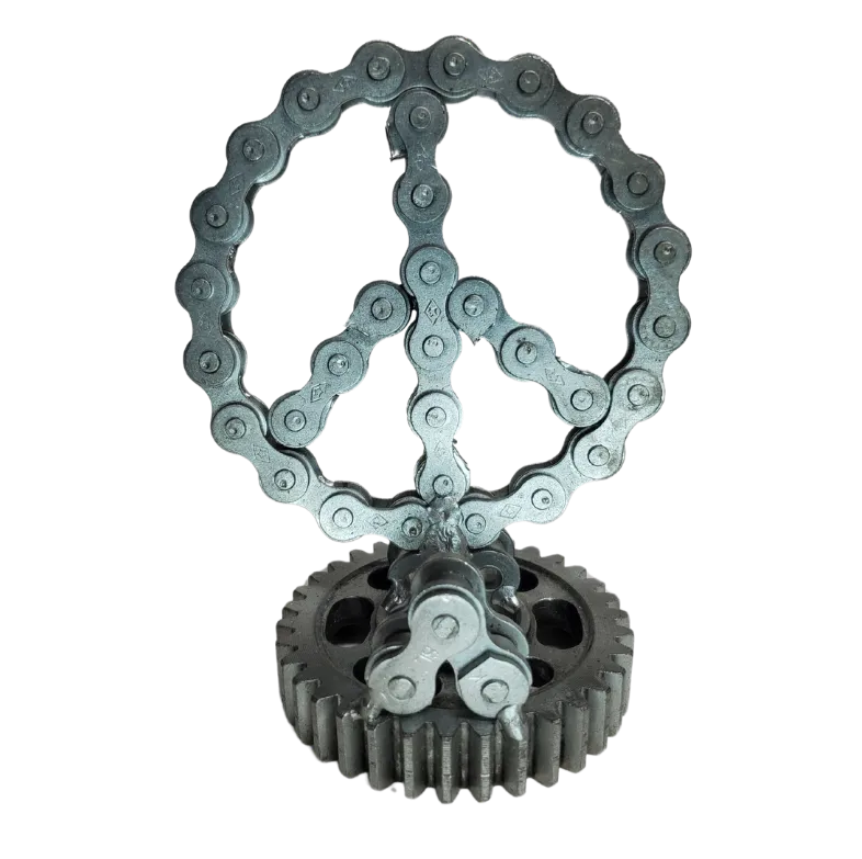 Peace of Mind Metal Art Business Card Holder