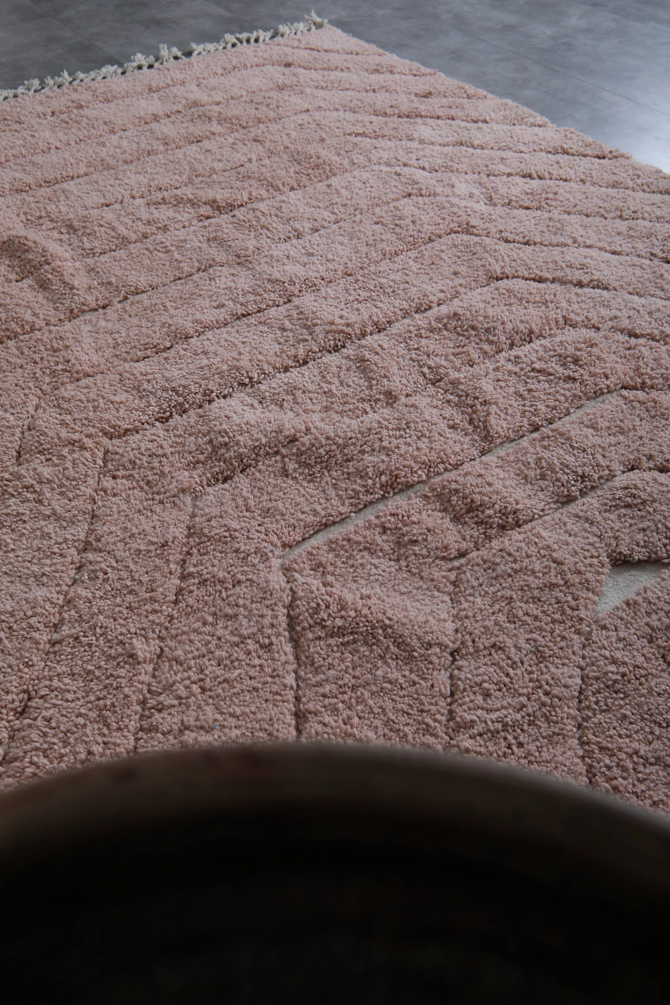 Pink Moroccan Rug - Handwoven 8 x 10 Feet | Soft Wool Elegance