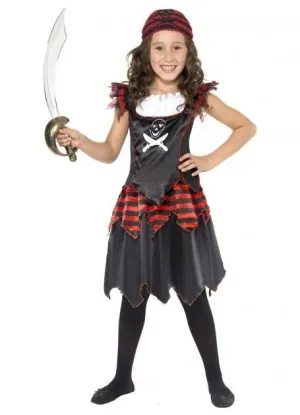 Pirate Gothic Skull and Crossbones Girl Costume